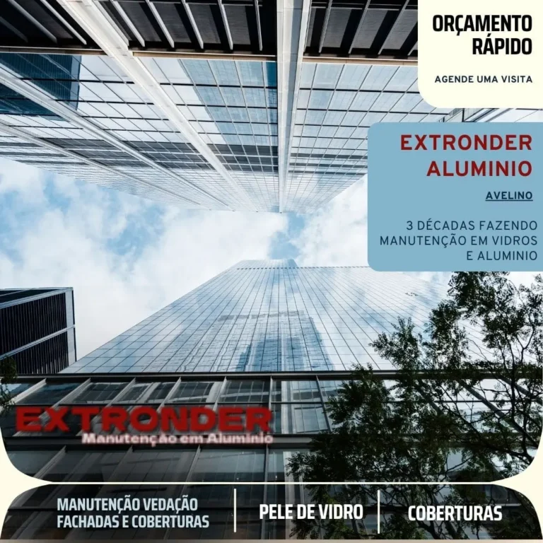 Extronder manutenção em esquadrias, portas e janelas de aluminio